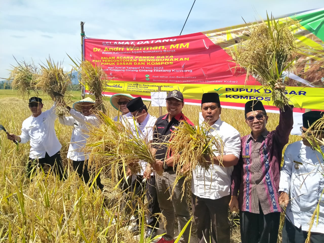 Penen Perdana Penggunaan Pupuk Kompos dari Batang Jerami, Andri Warman: Ini Kita Jadikan Program Percontohan