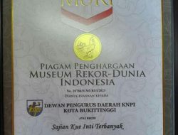Dispora Bukittinggi Raih Rekor MURI Dunia melalui KNPI