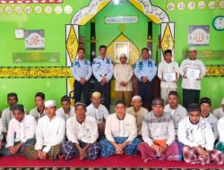 Lagi lagi lapas kelas III Talu mendapatkan sertifikat penghargaaan dari Kepala urusan agama kecamatan talamau