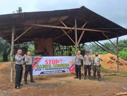 Tak Kenal Lelah, Kapolsek kampar kiri Pimpin Langsung Pengecekan Aktivitas Ilegal Logging Di wilayah hukumnya
