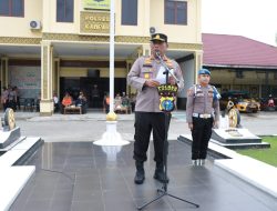 Polres Kampar Gelar Apel Kesiapsiagaan Karhutla 2023 Tingkat Kab. Kampar