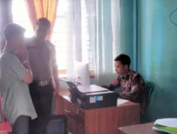 Kapolsek Kampar Sampaikan Pesan Kamtibmas Ke Desa Tanjung Berulak