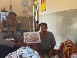 Menyambut Idul Fitri 1444 H, Polsek Tapung Hulu Kembali Bagikan Paket Sembako