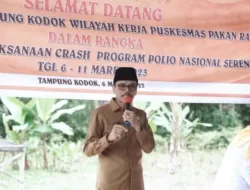 Targetkan 95% Anak Terimunisasi Polio, Bupati Launching Crash Program Pencegahan Penularan Virus Polio di Lima Puluh Kota