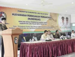 Musrenbang RKPD Limapuluh Kota Tahun 2024, Bupati : Peningkatan SDM Didukung Pembangunan Infrastruktur dan Optimalisasi Pemanfaatan Sumber Daya Daerah