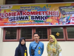 Lomba Kompetesi Siswa SMKN 1 Ampek Nagari berkesempatan bersaing di tingkat provinsi