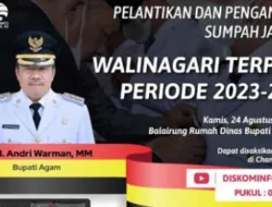 38 Wali Nagari Hasil e-Voting Dilantik Besok, Diskominfo Siarkan secara Live Streaming,… Ilustrasi