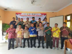 Kapolsek Tambang dan Camat Kampa Sosialisasi Pemilu Damai Kepada Warganya