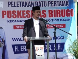 Peletakan Batu Pertama Pembangunan Puskesmas Birugo