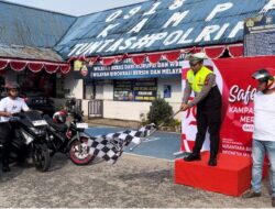 Di Hari Kemerdekaan RI Ke 79, Satlantas Polres Kampar Adakan Kegiatan Touring Dalam Rangka Kampanye Keselamatan