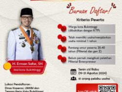 Pemko Bukittinggi Akan Mengadakan Pelatihan Milenial Enterpreneur Angkatan 3
