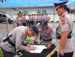 Kapolres Pessel, Pimpin Sertijab Kasat Resnarkoba dan Tiga Kapolsek