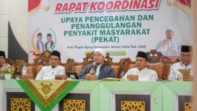 Wakil Bupati Solok Gelar Rakor Pencegahan dan Penanggulangan Penyakit Masyarakat Bersama Ketua MUI Sumbar dan Seluruh OPD 