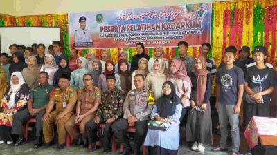 Jauhi Generasi Muda dari Narkoba dan Pekat, Nagari Durian Tinggi Gelar Pelatihan Kadarkum