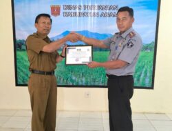 Dukung Program Ketahanan Pangan, Lapas Kelas IIB Lubuk Basung Beri Penghargaan Distan Agam