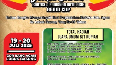 Meriahkan Hari Perpindahan Ibukota Agam, Pameran Batu Akik Akan Berlangsung Dilubuk Basung