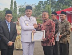 Nagari Talang Babungo Terima Penghargaan Desa Percontohan Antikorupsi Tingkat Kabupaten/Kota Tahun 2024