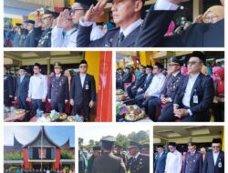 Tumbuhkan Semangat Persatuan, Kalapas Kelas IIB Lubuk Basung Ikuti Upacara Sumpah Pemuda Di Halaman Kantor Bupati