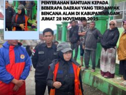 Peduli Bencana Banjir Bandang, ADERIA, SP. MM Wakil Ketua DPRD Agam Salurkan Bantuan Makanan