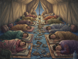 Kasian Pengungsi di Nagari Tigo Koto Silungkang, Masih Banyak Tidur Beralaskan Terpal