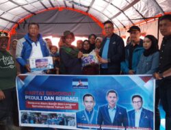 Didampingi Pengurus DPC Demokrat Agam, Ir. H. Mulyadi Anggota Komisi VI DPR RI Salurkan Bantuan ke Agam