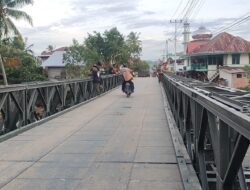 Jembatan Bailey di Junjung Sirih dan Kubung Solok Mulai Bisa Dilalui