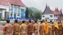 Pemkab Solok Gelar Apel Pagi, Pembina Apel Tekankan Kedisiplinan