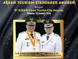 Bukittinggi Raih The 5th ASEAN Clean Tourist City Award, Wali Kota Terima Penghargaan di Filipina