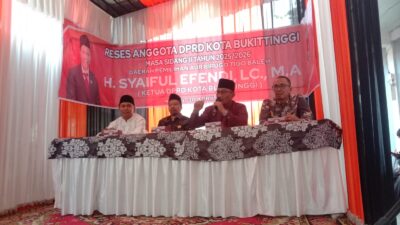 Ketua DPRD Bukittinggi Serap Aspirasi Warga ABTB Saat Reses