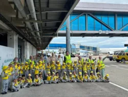 Seru dan Edukatif, 42 Siswa Ikuti Outing Class ke Bandara dan Stasiun Kereta Api
