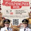 Festival Budaya Minang dan Lomba Tambua Tansa 2026 Siap Semarakkan 100 Tahun Jam Gadang