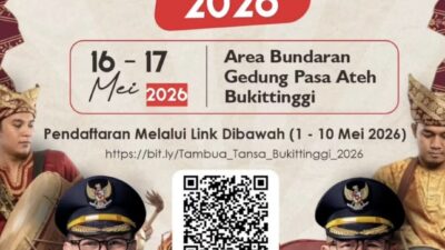 Festival Budaya Minang dan Lomba Tambua Tansa 2026 Siap Semarakkan 100 Tahun Jam Gadang
