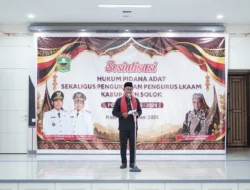 Sosialisasi Pidana Adat dan Pengukuhan Pengurus LKAAM Kabupaten Solok Periode 2024–2029, Bupati Tekankan Peran Adat dalam Menjaga Keharmonisan Masyarakat