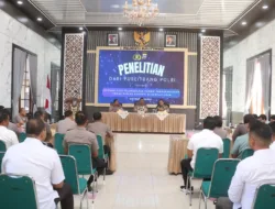 Dukung Pengembangan Institusi, Polresta Bukittinggi Jadi Lokasi Studi Puslitbang Polri