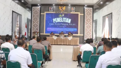 Dukung Pengembangan Institusi, Polresta Bukittinggi Jadi Lokasi Studi Puslitbang Polri