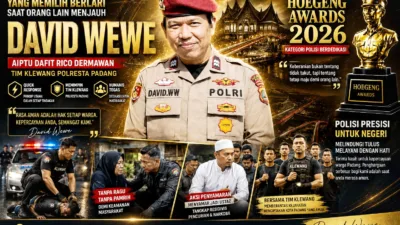 David Wewe, Sang Pemburu Kriminal dari Ranah Minang yang Memilih Berlari Saat Orang Lain Menjauh