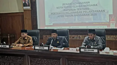DPRD dan Pemko Bukittinggi Sepakati Ranperda Pertanggungjawaban APBD 2025, WTP ke-13 Jadi Modal Perkuat Tata Kelola Keuangan