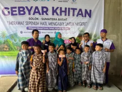 TP-PKK Kabupaten Solok Kerjasama dengan RHC ( Rufaidah Humanity Care) laksanakan Gebyar Khitanan Massal Gratis di Nagari Koto Baru Jorong Subarang