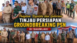 Pangdam, Kapolda dan Gubernur Tinjau Persiapan Groundbreaking PSN di Saumlaki