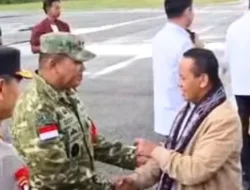 Mentari pagi di Tanimbar, Pangdam XV Patimura Sambut Menteri ESDM RI  ‎