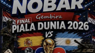 Kodim 0304/Agam Ajak Warga Nobar Final Piala Dunia Spanyol vs Argentina, Siapkan Hiburan dan Hadiah