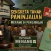 PN Padang Panjang Putus Sengketa Tanah Ulayat Paninjauan, Dua SHM Jadi Sorotan