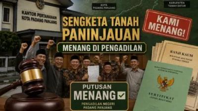 PN Padang Panjang Putus Sengketa Tanah Ulayat Paninjauan, Dua SHM Jadi Sorotan