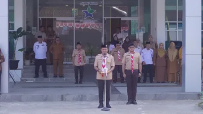 Bupati Solok Lepas Kontingen Jambore Nasional XII Kwarcab 0302 Gerakan Pramuka Kabupaten Solok
