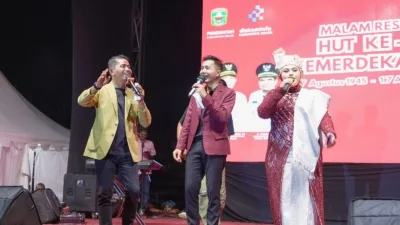 Malam Resepsi HUT ke-81 RI dan Pesta Rakyat di Kabupaten Solok Meriah, Bupati Resmi Buka Rangkaian Acara