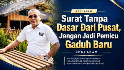 Surat Tanpa Dasar Dari Pusat, Jangan Jadi Pemicu Gaduh Baru KONI Agam
