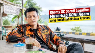 Rhomy SC Soroti Legalitas Musorkab KONI Agam yang Sudah Dibekukan Provinsi