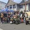 Komunitas Vespa Medan Amplas Tempuh Perjalanan Empat Hari, Ramaikan Gelaran Vespa di Sumbar