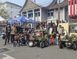 Komunitas Vespa Medan Amplas Tempuh Perjalanan Empat Hari, Ramaikan Gelaran Vespa di Sumbar