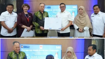 Pemko Bukittinggi Terima Hibah Ambulance dari Bank BTN untuk Dukung Pelayanan RSUD